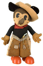 COWBOY MICKEY MOUSE DOLL BY KNICKERBOCKER (SIZE/STYLE VARIETY).