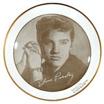 "ELVIS PRESLEY" GLASS TRAY.