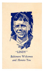 LINDBERGH PHOTO/"LINDBERGH DAY" TICKET.