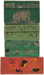 POPEYE, SKIPPY & OUR GANG PENCIL BOX LOT.