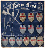 "ROBIN HOOD" SHIELD BADGE FULL DISPLAY.