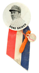 "DUKE SNYDER" RARE PHOTO STADIUM BUTTON.