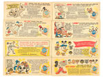 "WALT DISNEY WHEATIES" COMIC BOOK SET.