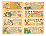 "WALT DISNEY WHEATIES" COMIC BOOK SET.