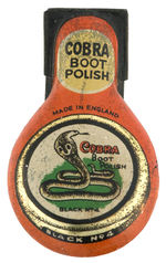 “COBRA BOOT POLISH” ENGLISH LITHO TIN CLICKER.