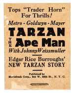 “TARZAN THE APE MAN” MOVIE THEATER PREMIUM FLIP BOOK.