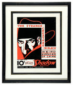 “THE SHADOW MAGAZINE” REPRODUCTION  POSTER SIGNED BY WALTER GIBSON.