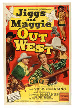 "JIGGS AND MAGGIE OUT WEST" MOVIE POSTER.