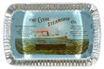 “THE CLYDE STEAMSHIP CO.” GLASS PAPERWEIGHT.