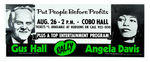 COMMUNIST PARTY 1984 GUS HALL/ANGELA DAVIS CAMPAIGN POSTER PAIR FROM DETROIT SINGLE DAY EVENT.