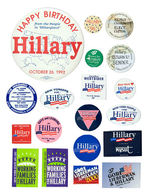 HILLARY CLINTON BUTTON COLLECTION 1992-2000.