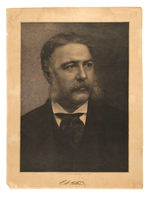 RARE 1880 PRINT OF VICE PRESIDENTIAL CANDIDATE AND FUTURE PRESIDENT CHESTER A. ARTHUR.