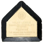 “SEAMLESS RUBBER CO.” SALESMAN’S SAMPLE HOME PLATE.