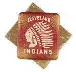 "CLEVELAND INDIANS" CIGARETTE CASE WITH BOX.