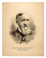 "BENJAMIN HARRISON REPUBLICAN CANDIDATE FOR PRESIDENT OF THE UNITED STATES" POSTER LIKELY 1888.