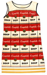 ANDY WARHOL-INSPIRED CAMPBELL’S “THE SOUPER DRESS.”