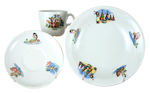 PETER PAN CHILD'S DINNERWARE 3-PIECE SET.