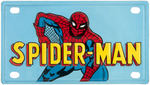 MARX MINIATURE MARVEL LICENSE PLATE SET FEATURING SPIDER-MAN, CAPTAIN AMERICA & THE THING.