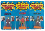 "MEGO COMIC ACTION HEROES" EXPLODING BRIDGE W/BATMOBILE AND ACTIVATOR 4 FIGURE BONUS VARIETY.