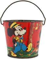 MICKEY & MINNIE MOUSE & PLUTO AUSTRALIAN SAND PAIL.