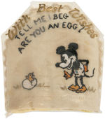 MICKEY MOUSE EMBROIDERED EGG COZY PAIR.