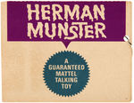 "THE MUNSTERS" BOXED "HERMAN MUNSTER" TALKING DOLL.