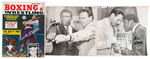 BOXING CHAMPION EMILE GRIFFITH SIGNED CONTRACT/AUTOGRAPHED PHOTO PAIR/SIGNED MAGAZINE.