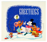 DISNEY STUDIO CHRISTMAS CARD FOR 1949.