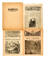 “THE DEADWOOD DICK LIBRARY” WESTBROOK CO. DIME NOVEL LOT OF 33  INCLUDING NO. 1.