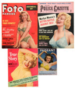 NORMA JEAN DOUGHERTY/MARILYN MONROE 1946-1960 MAGAZINE LOT.