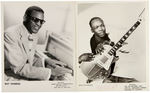 VINTAGE BLUES MUSICIAN PUBLICITY PHOTO LOT WITH RAY CHARLES.