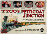 "TYCO'S PETTICOAT JUNCTION HO SCALE ELECTRIC TRAIN SET."