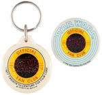 "OFFICIAL STAR WARS FAN CLUB" BUTTON SET & ENVELOPE.