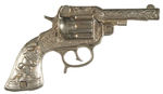 "PAWNEE BILL" 1940 CAST IRON CAP GUN BY STEVENS.