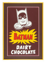 “BATMAN DAIRY CHOCOLATE” FRAMED SIGN DISPLAY.
