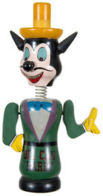 MIGHTY MOUSE VILLAIN “OIL CAN HARRY” WOODEN BANK.
