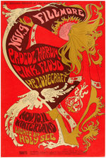 BILL GRAHAM CONCERT POSTER BG-92 FEATURING PINK FLOYD.