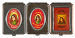 “MURIEL CIGARS” THREE DIFFERENT MATCHBOOK HOLDERS WITH CELLO INSERTS.