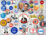 GERALD FORD CAMPAIGN COLLECTION OF 37 PIECES.