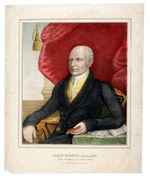 “JOHN QUINCY ADAMS/SIXTH PRESIDENT OF THE UNITED STATES” LITHO PRINT BY KELLOGG.