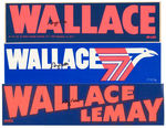 GEORGE WALLACE EIGHT AUTOGRAPHED ITEMS PLUS WALLACE FOUNDATION COA’S.