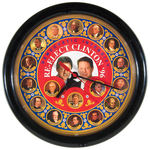 “DEMOCRATIC INTEGRITY/RE-ELECT CLINTON ’96” WALL CLOCK.