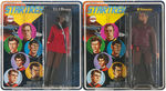 “STAR TREK” MEGO FIGURE TRIO ON CARDS.