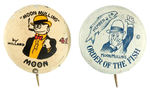 MOON MULLINS BUTTON PAIR FROM HAKE COLLECTION AND CPB.