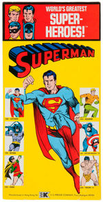 "SUPERMAN" KRESGE CARDED MEGO ACTION FIGURE.