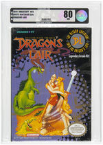 "DRAGON'S LAIR" VGA 80 GRADED NINTENDO VIDEO GAME.