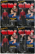 "STAR TREK" MOVIES CARDED ACTION FIGURE LOT.