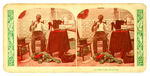 BLACK AMERICANA “A CLEAR CASE OF SUICIDE” STEREOVIEW CARD.