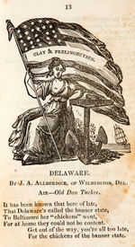 1844 SONGSTER “NATIONAL CLAY MINSTREL AND FRELINGHUYSEN MELODIST.”