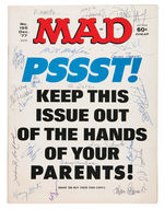 "MAD" MAGAZINE MULTI-ARTIST SIGNED ISSUE - BILL GAINES, AL FELDSTEIN, JACK DAVIS & MORE.